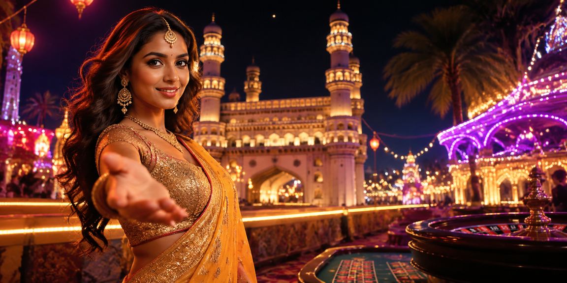 Entertainment and casino environment near Hyderabad Charminar